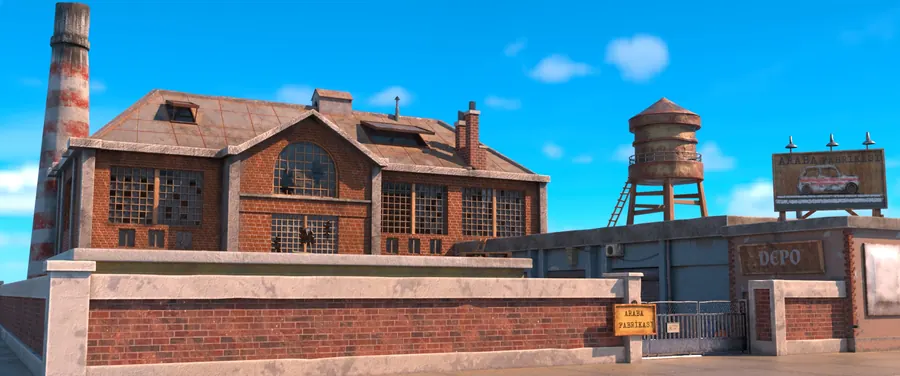 Abandoned Factory & Garage — Environment Design (1)