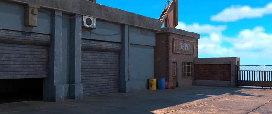 Abandoned Factory & Garage — Environment Design (4)