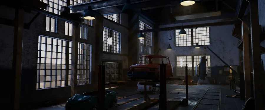 Abandoned Factory & Garage — Environment Design (7)