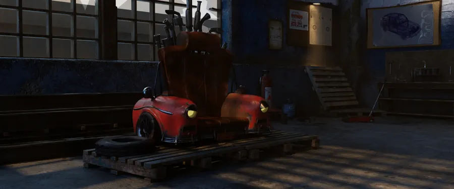 Abandoned Factory & Garage — Environment Design (9)