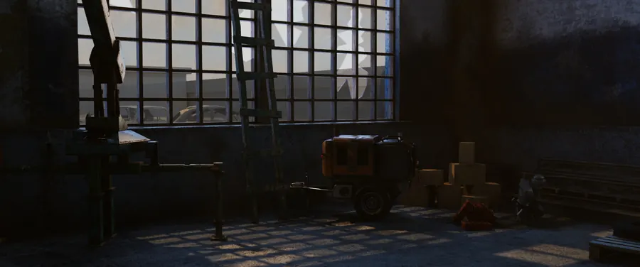 Abandoned Factory & Garage — Environment Design (10)