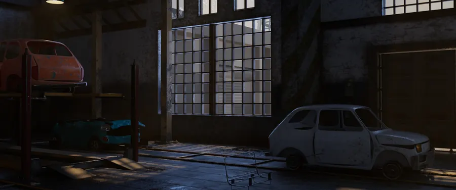 Abandoned Factory & Garage — Environment Design (11)